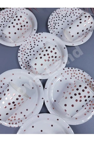 Love Land Tek Kullanımlık Tabak Çanağı 12 Kişilik: 18 Cm Tabaklar, 250 Ml Bardaklar 168209224 Diğer