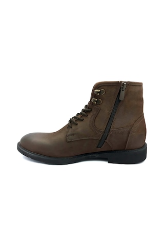 Pierre Cardin 382106 Kahve Kışlık Bağcıklı Fermuarlı Erkek Bot Kahverengi