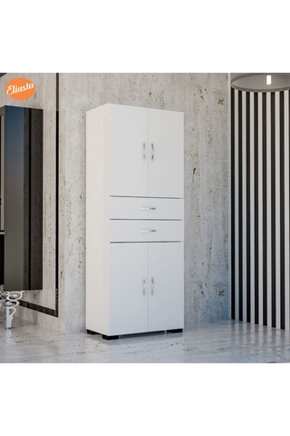 Çok Amaçlı Dolap Mutfak Dolabı Banyo Dolabı Ofis Dolabı Beyaz