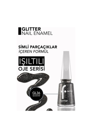 Lexroo Glitter Yarı Transparan & Parlak Bitişli Simli Oje Diğer