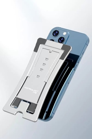 Konfulon Cm23 Ayarlanabilir Katlanabilir Masaüstü Telefon Tutucu - Gümüş Standart