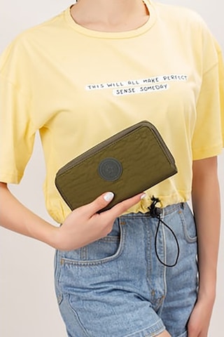 Bizoon 6001 Su Geçirmez Krınkıl Kumaş Kadın Portföy Cüzdan