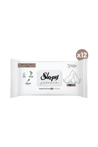 Petcare Evcil Hayvan Islak Havlusu 12x60 Yaprak