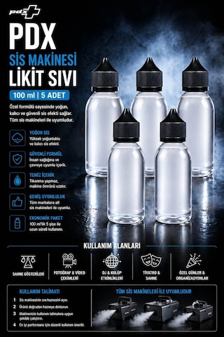 Pdx Sis Makinesi Likit Sıvı 100 Ml 5 Adet