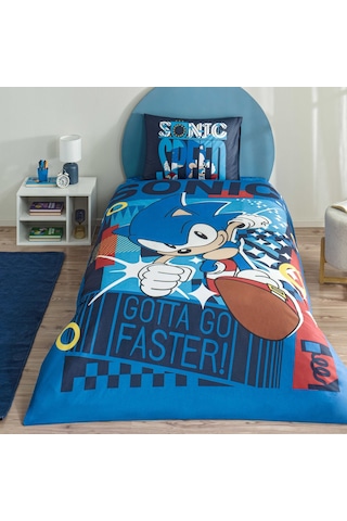 Taç Lisanslı Sonic Classic Pamuk Tek Kişilik Nevresim Takımı 000000001000049039 Çok Renkli