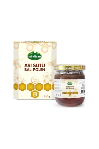 Mindivan Arı Sütü Bal Polen Bebe 230g