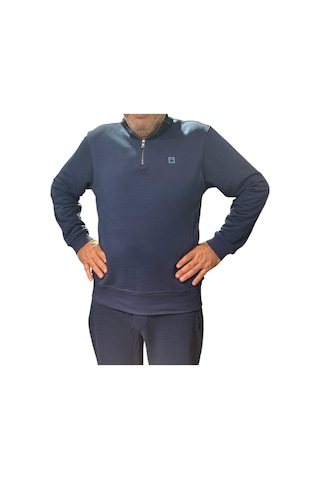 Benetton Erkek Lacivert Sweatshirt Lacivert