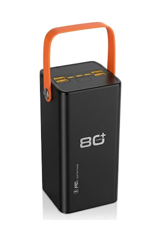 Süper Hızlı Şarj Powerbank 80000 Mah Büyük Kapasite Çoklu Usb Çıkışlı Taşınabilir Şarj Aleti Sarı
