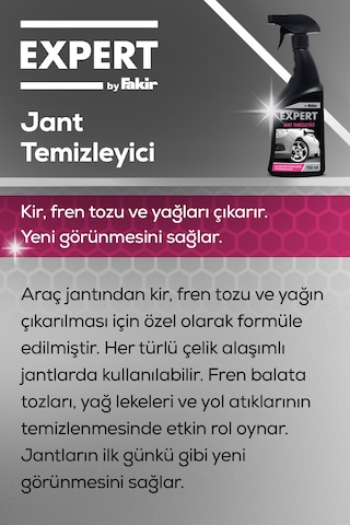 Expert by Fakir Jant Temizleyici ve Parlatıcı Sprey 750 ML