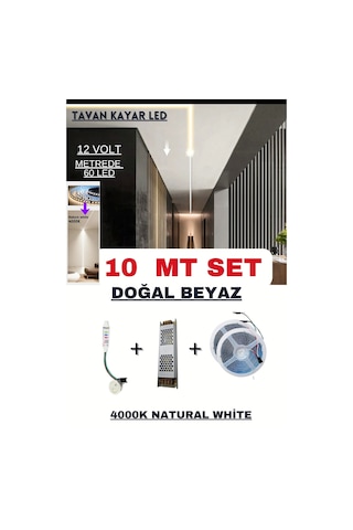 Tavan Akışkan Piksel Kayar Led Sistemi 12 Volt Kit / 10 Metre /4000k Doğal Beyaz Tavan Akışkan Piksel Kayar Led Sistemi 12 Volt Kit / 10 Metre /4000k Doğal Beyaz