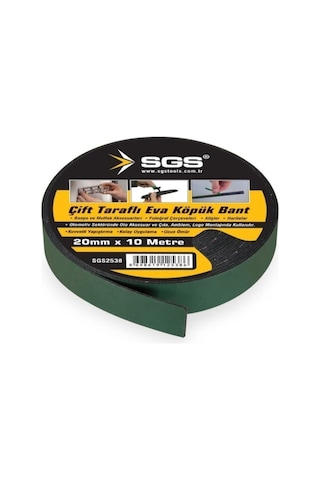 Sgs 2538 Eva Çift Taraflı Köpük Bant 20 Mm 10 Mt
