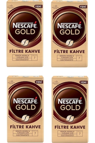 Nescafe Gold Filtre Kahve 500 Gr X 4 Adet Öğütülmüş