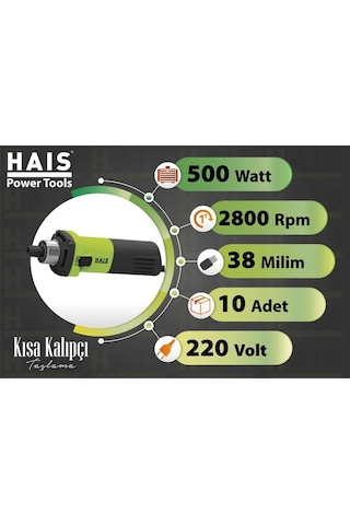 Hais Kısa Kalıpçı Taşlama 500w Bdg1004za