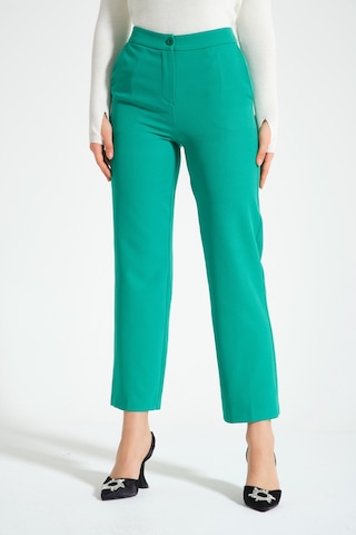 Mizalle Double Basic Yeşil Pantolon Yeşil