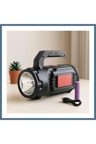 Buradabulabilirsin 2in1 Led+cob Şarjlı El Feneri Ve Projektör - Usb/type-c/pil, 19 Parça Tamir Seti Bbz