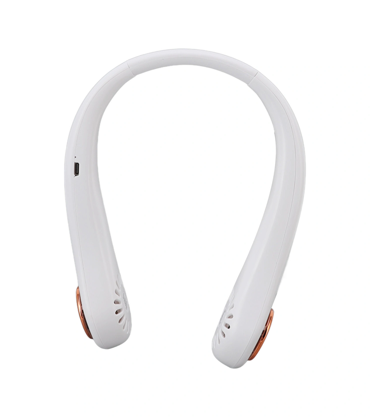 Geeroyoo Beyaz Boyun Bağlı Fan - 3 Hızlı Ayarlanabilir, 360 Soğutma, Saç Hasarı Yok, Usb Şarj Edilebilir, Taşınabilir Spor Ve Günlük Kullanım Beyaz