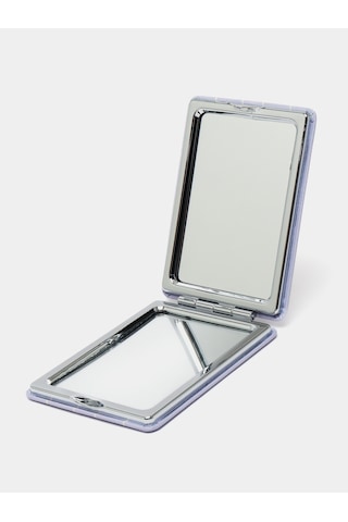 Gigi Panda Hand Made Yazılı Örgü Motif Desenli Katlanır Makyaj Aynası