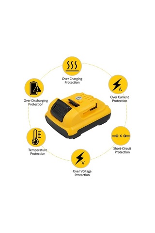 Pazly Yüksek Ve Uzun Şarj Pil Ömürlü Lityum Kapasiteli Güvenli Edilebilir 3600mah - Fd