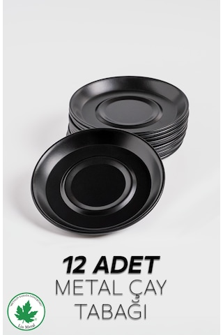 Lin Metal 12 li Metal Çay Tabağı