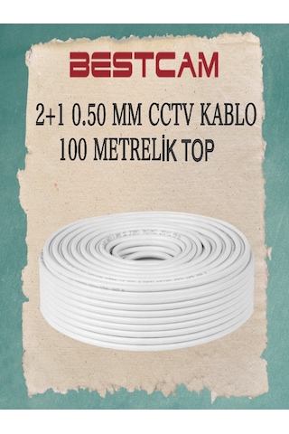 2+1 0,50 Mm Cctv Kablo 100 Metrelik Top 2+1 0,50 Mm Cctv Kablo 100 Metrelik Top
