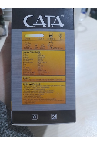 Uzaktan Kumandalı Led Ampul / Çok Renkli Ampul / Kumandalı Led Ampul Mavi Işık E27 Led Ampul 9 Watt