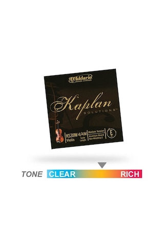 Daddario Kaplan Solutions Violin E String Ks311W - E (Mi) Tek Tel