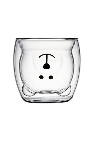 Çizgi Film Dux Cam Ayı Bardakları Şeffaf Şeffaf