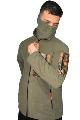 Mysia Outdoor Avcı Tipi Polar Mont Kalın Polar, Kamuflaj Desenli Cepli, Termal Outdoor Mont Açık Haki
