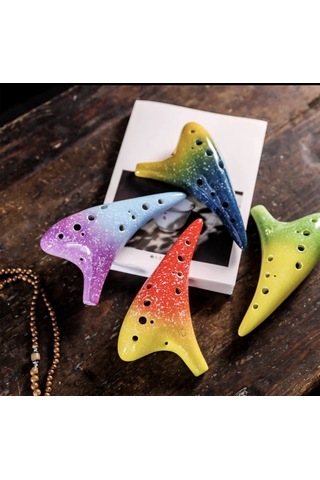 Hermann Mayer Pro Ocarina 12 Ses Bordo Mavi