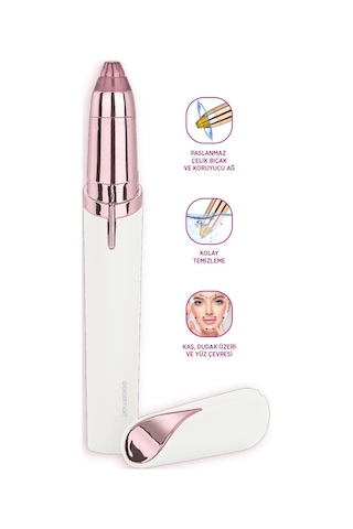 Polosmart Pbs819 Pilli Led Aydınlatmalı Kaş Düzeltme Cihazı Pembe Diğer