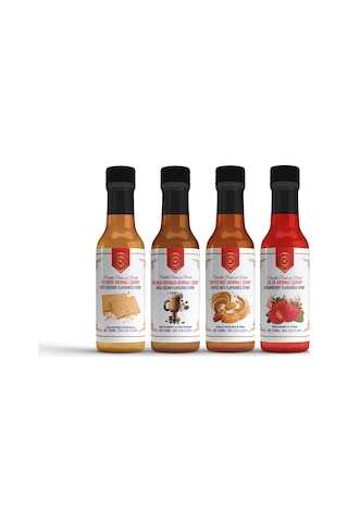 Nish Petibör, Irish Cream, Toffee Nut, Çilek Aromalı Şurup 4'lü Set 4x250 Ml - Pet Şişe Diğer