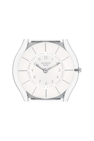 Ss08k102-s14 Swatch White Classiness Kadın Kol Saati Ss08k102-s14 Şeffaf