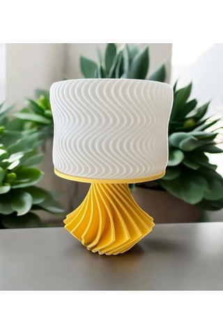 Elegance Tasarım 3d , Ev Dekorasyon , Bohem , Vintage , Dekoratif Abajur - Sarı Çok Renkli