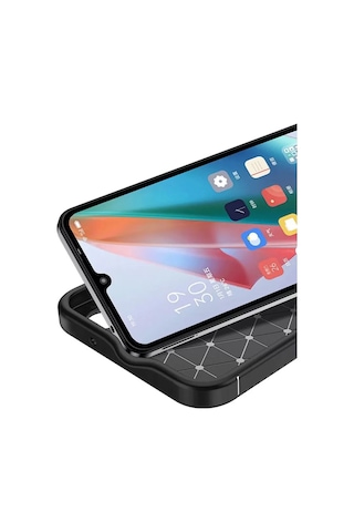 Newface Honor Magic 7 Lite Kılıf Auto Focus Karbon Kapak - Siyah Resimdeki