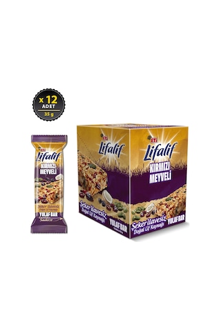 Eti Lifalif Kırmızı Meyveli Yulaf Bar 12 x 35 G