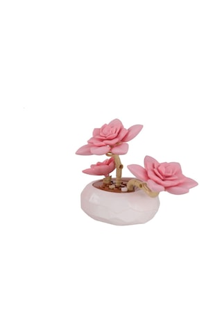 P655064 Panlos Pembe Nilüfer Sukulent Model 82 Parça Block Oyuncak
