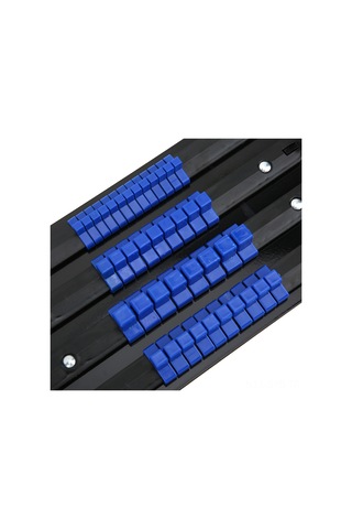 Symbee Çelik Soket Rafı, 80 Adet Çift 1/4", 3/8", 1/2" İle Sağlam Saklama, Taşıma Kolaylığı Ve Dayanıklılık