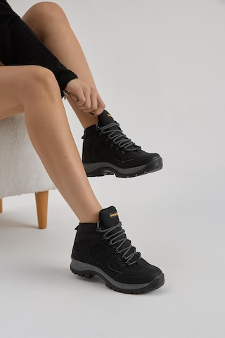 Tonny Black Unisex Trekking Botu Rahat Kalıp Bağcıklı – Siyah V2RTS-0