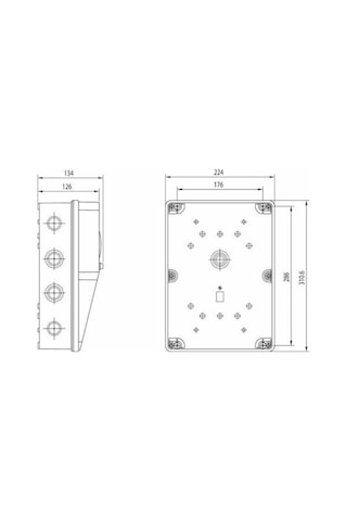 Schneider 220x300 Boş Kombinasyon Kutusu IP54 3477-758-0600