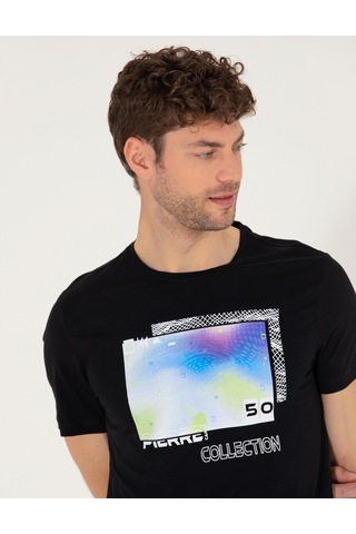 Pierre Cardin Erkek Siyah Tişört 50262654-Vr046 Siyah