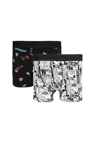 Tudors Erkek 10'lu Desenli Likralı Pamuklu Esnek Kumaş Premium Seri Boxer-35198 Çok Renkli