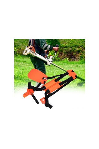 Xiyyadms Nylon Çift Omuzlu Bahçe Aleti Askısı - Ayarlanabilir, Ağır Gereçler İçin Konforlu, Yeşil Alan Bakımı Turuncu