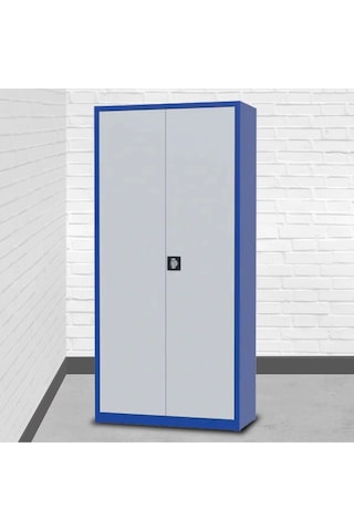 Çelik Dosya Dolabı Metal Dolap Ofis Dolapları Mavi / Gri