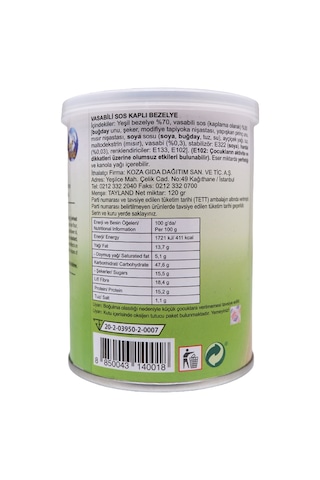 Khao Shong Wasabi Kaplı Bezelye 120 G