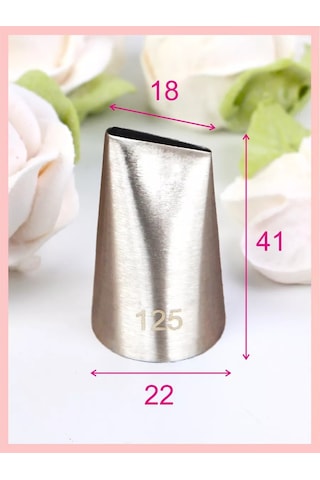 Bonbon Papatya Gülü Yaprağı Şeklinde 125 Pipet Şekillendirici 233699278 Gri