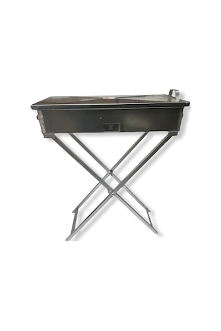 Demir Mangal Katlanır Ayaklı 65 Cm Inox