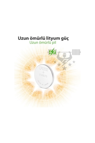 PİL 2032 LİTYUM PARA PİL GP CR2032 (BEŞLİ PAKET)