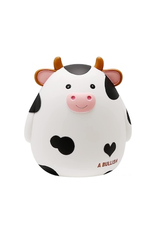 H&w İnek Domuz Kumbara, Çocuklar İçin Kırılmaz Madeni Para Kutusu, Erkekler Ve Kızlar İçin Sevimli Hayvan Para Bankası, Para Tasarruf Kutuları Beyaz