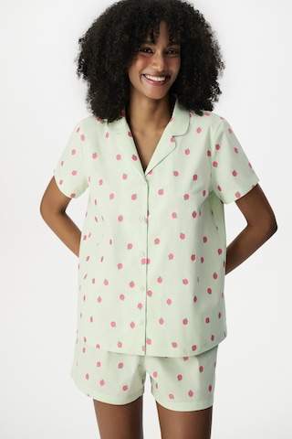 Penti Açık Yeşil Summer Breeze Pamuklu Gömlek Şortlu Pijama Takımı A.yesıl