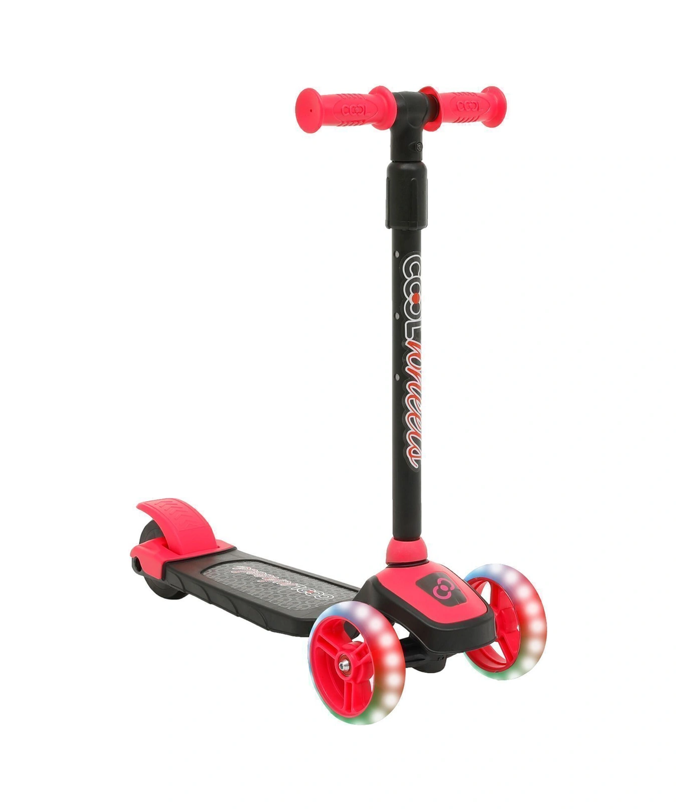 Cool Wheels Twist Led Işıklı 3 Tekerlekli Yükseklik Ayarlı Pembe Scooter Pembe